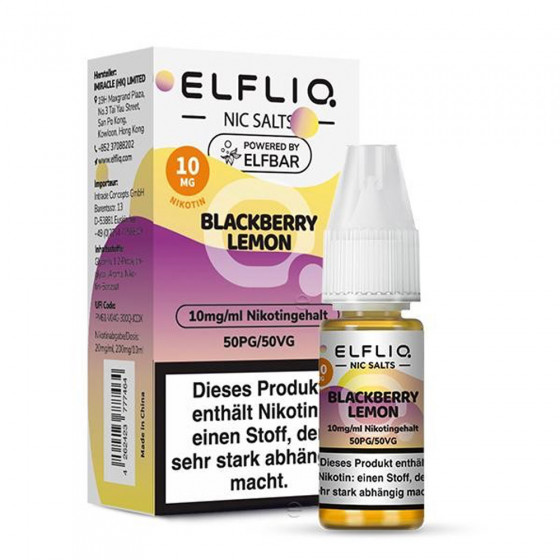 Blackberry Lemon - ELFLIQ - Nikotinsalz Liquid