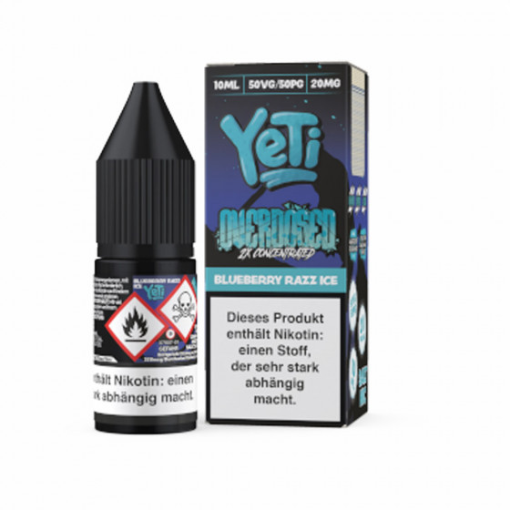Blueberry Razz Ice - Yeti Overdosed Nikotinsalz