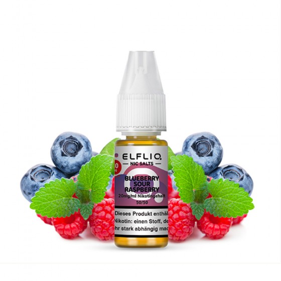 Blueberry Sour Raspberry - ELFLIQ - Nikotinsalz Liquid