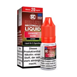 Erdbeere Sahne Nikotinsalz Liquid - SC Red Line Erdbeere Sahne Nikotinsalz Liquid - SC Red Line