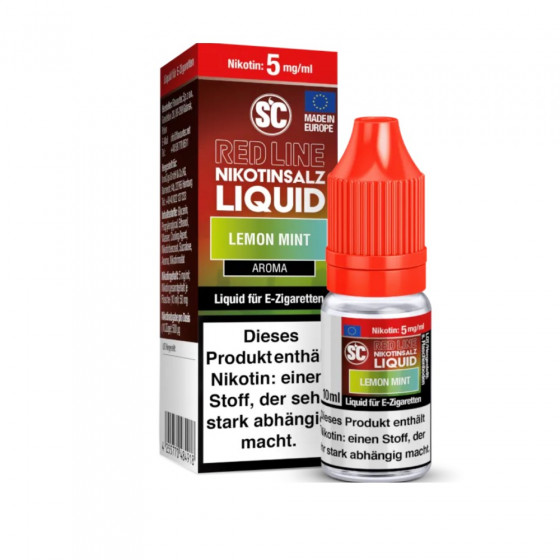 Lemon Mint Nikotinsalz Liquid - SC Red Line Lemon Mint Nikotinsalz Liquid - SC Red Line