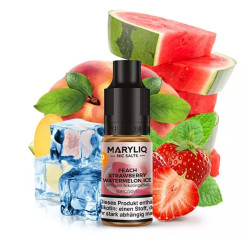 Peach Strawberry Watermelon Ice - Maryliq Nikotinsalz Liquid Peach Strawberry Watermelon Ice - Maryliq Nikotinsalz Liquid