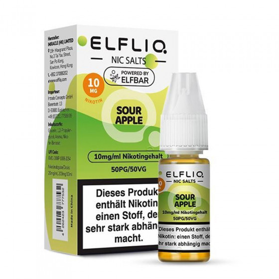 Sour Apple - ELFLIQ - Nikotinsalz Liquid