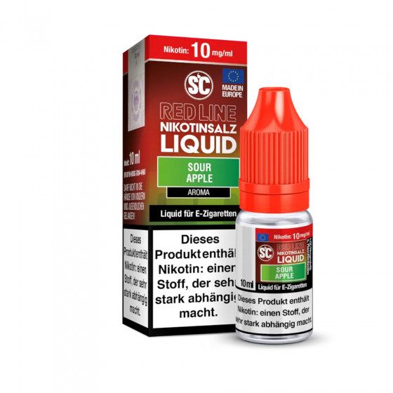 Sour Apple Nikotinsalz Liquid - SC Red Line