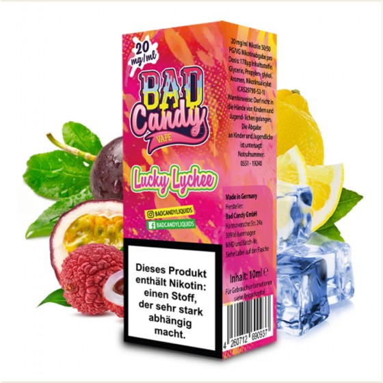 Lucky Lychee Nic Salt Liquid - Bad Candy Vape