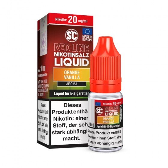 Orange Vanilla Nikotinsalz Liquid - SC Red Line
