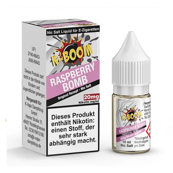 Raspberry Bomb Original Rezept Nic Salt 10ml 20mg - K-Boom