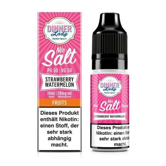 Strawberry Watermelon 10ml - NIC SALT Liquid - Dinner Lady
