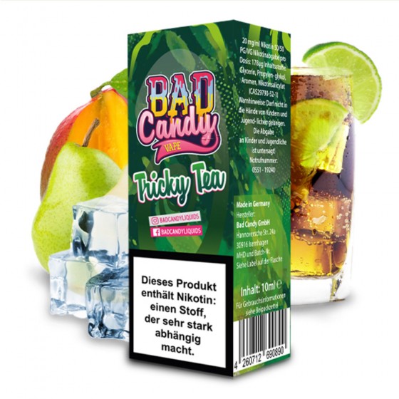 Tricky Tea Nic Salt Liquid - Bad Candy Vape
