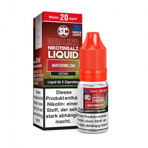 Watermelon Nikotinsalz Liquid - SC Red Line