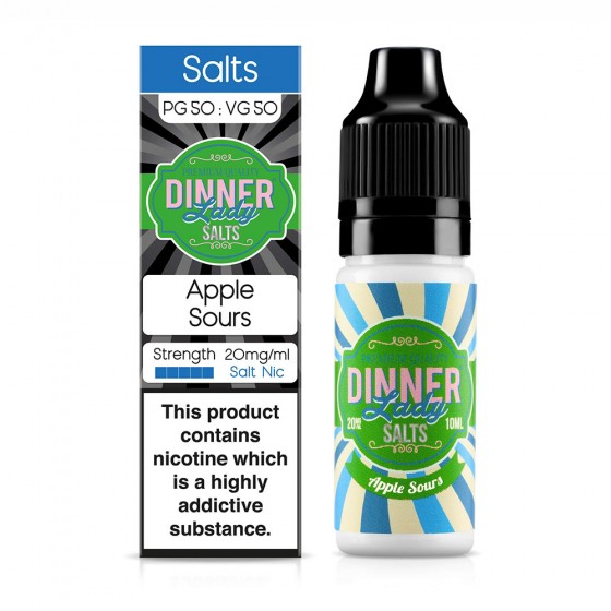 Apple Sours 10ml - NIC SALT Liquid - Dinner Lady