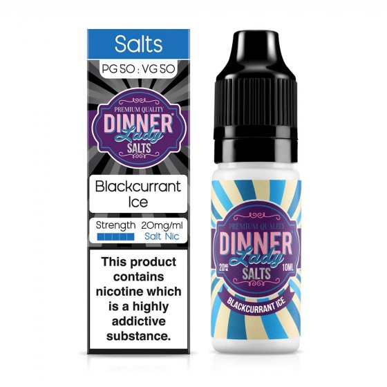 Blackcurrant Ice 10ml - NIC SALT Liquid - Dinner Lady