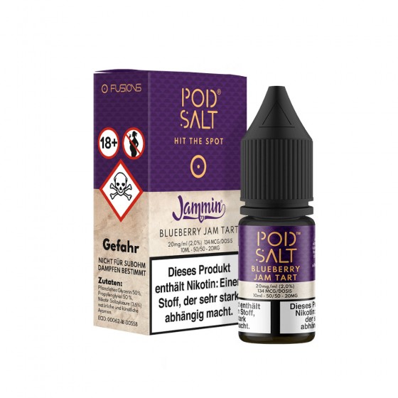 Blueberry Jam Tart - Pod Salt Fusion - 20mg Blueberry Jam Tart - Pod Salt Fusion - 20mg