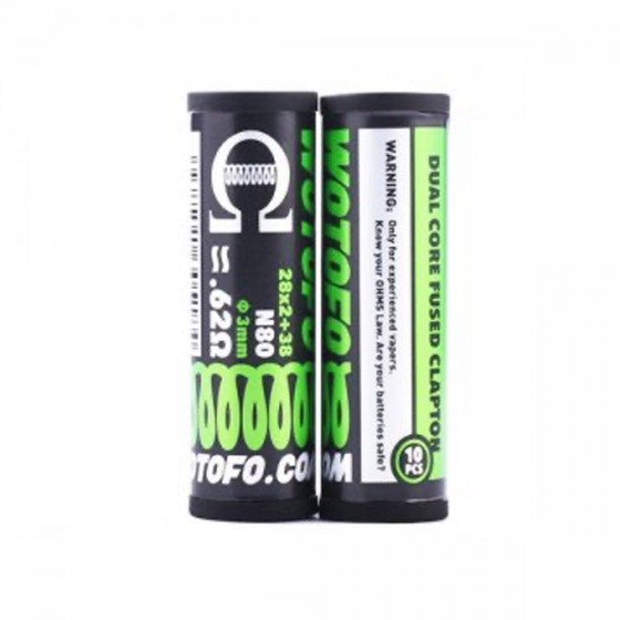 Dual Core Fused Clapton Coils - Wotofo Dual Core Fused Clapton Coils - Wotofo