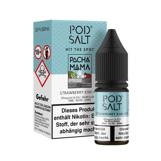 Pacha Mama - Straw Kiwi Ice - Pod Salt Fusion