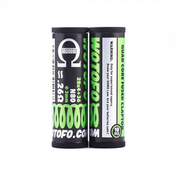 Quad Core Fused Clapton Coils Wotofo Quad Core Fused Clapton Coils Wotofo