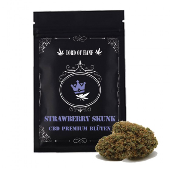 CBD Weed Strawberry Skunk - Lord of Hanf CBD Weed Strawberry Skunk - Lord of Hanf