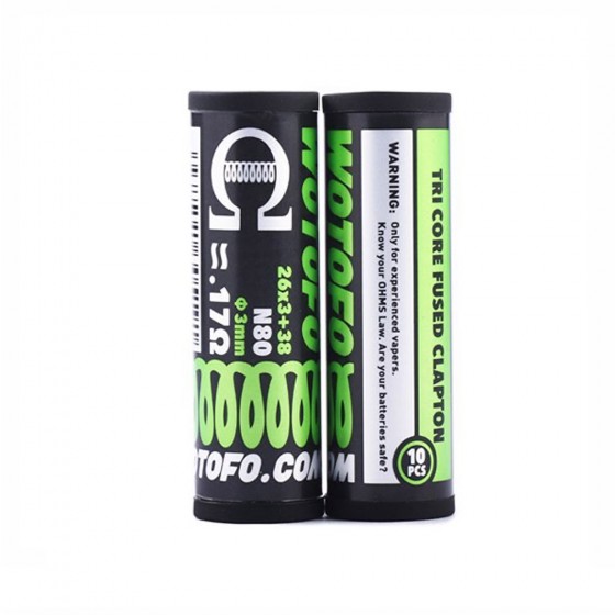 Tri Core Fused Clapton Coils - Wotofo Tri Core Fused Clapton Coils - Wotofo