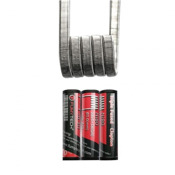 Triple Fused Clapton Ni80 - Fumytech Triple Fused Clapton Ni80 - Fumytech