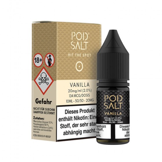 Vanilla - Pod Salt Fusion - 20mg Vanilla - Pod Salt Fusion - 20mg