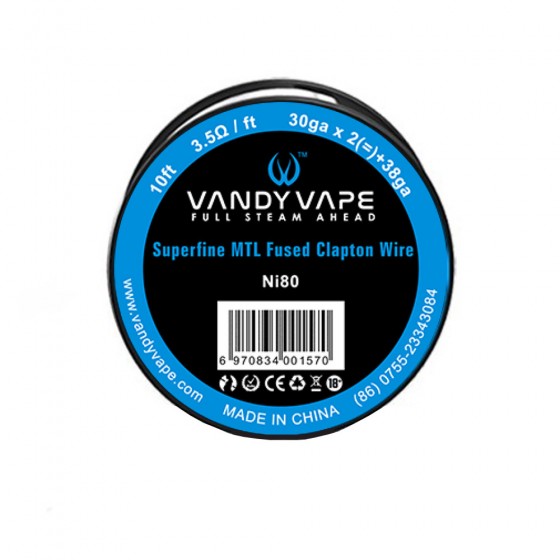 Vandy Vape Superfine MTL Fused- Clapton Wire Vandy Vape Superfine MTL Fused- Clapton Wire